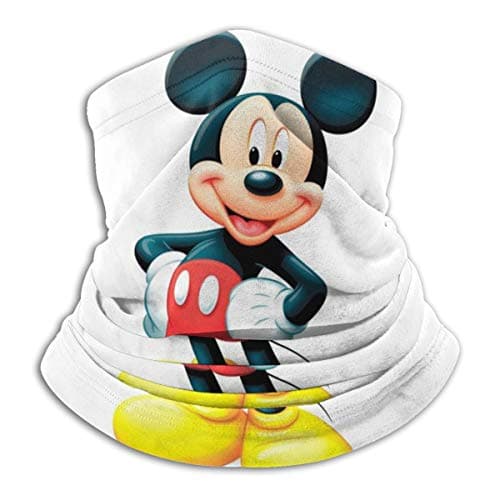 Minnie and Mickey Mouse Women Men Outdoor Neck Warmer Neck Gaiter Face Scarf Bandanas Balaclava Black