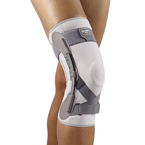 PUSH Med Knee Brace for Knee Pain - Adjustable Hinged Knee Support - Strong Stability for Joint Pain Relief - Arthritis - Meniscus Tear - MCL - Size 1