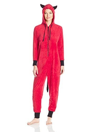Totally Pink Women's Plush Specialty Devil Onesie