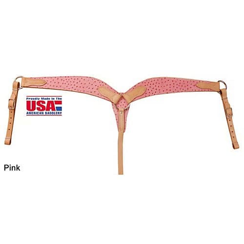 American Saddlery Ostrich Breast Collar Pink