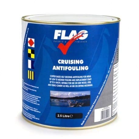 FLAG Cruising Antifouling Paint Steel White 2.5 Ltr