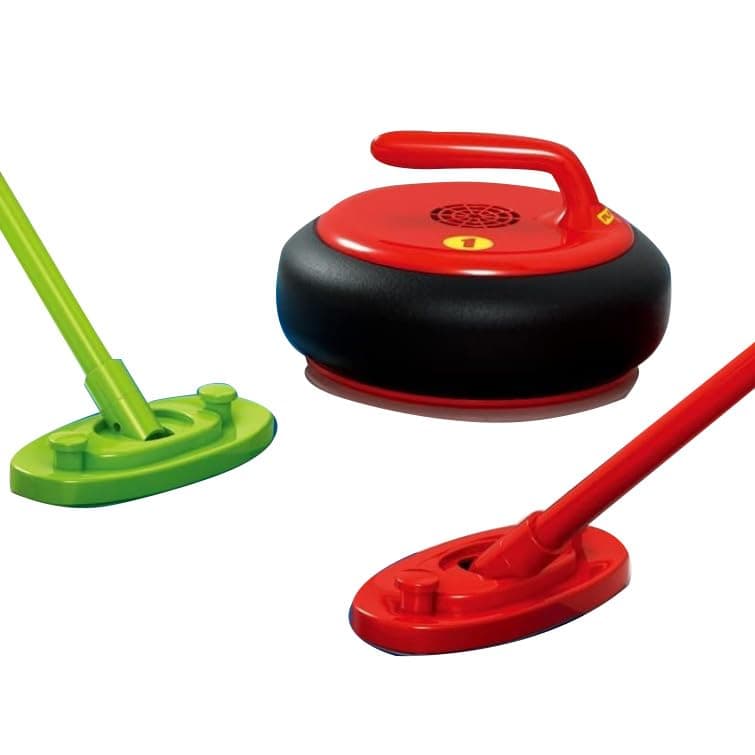 Indoor Outdoor Sport Toy Electric Curling Ice Hockey Team Curling Toy for Children Kids 3-12 Years Old（1 PCS Curling Stone）
