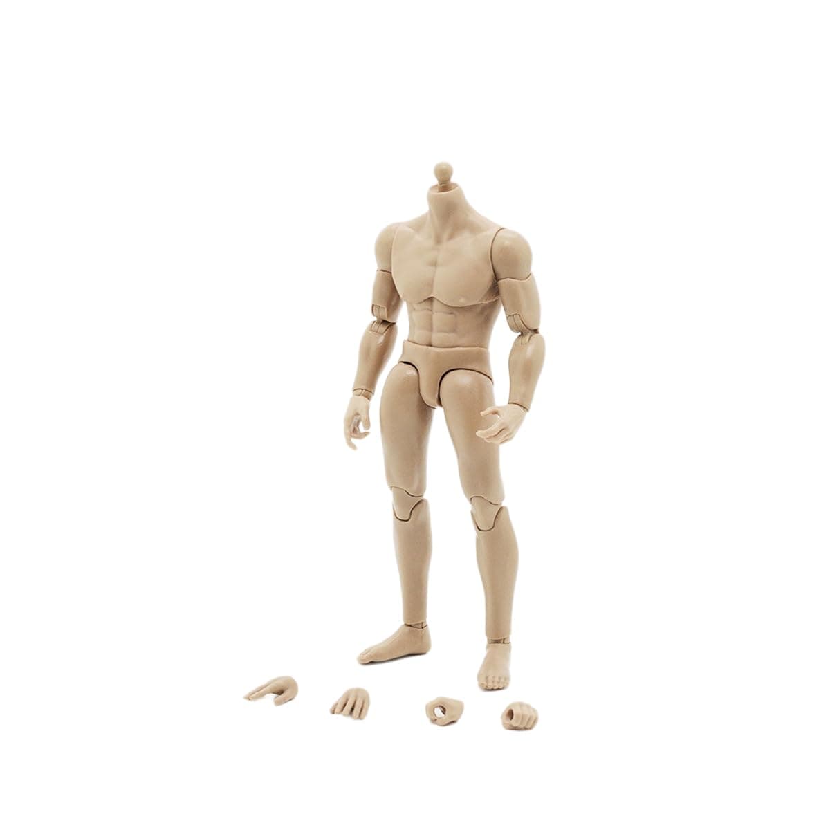 1/12 Scale Male Body,6inch Male Joint Flexible Soldier Miniature Action Figure Body Collectible (2pcs Waist)