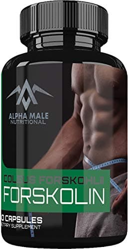 Alpha Male Pure Forskolin Extract (60 Capsules) - 500mg - Best Coleus Forskohlii on The Market - Highest Grade Weight Management Supplement for Men & Women
