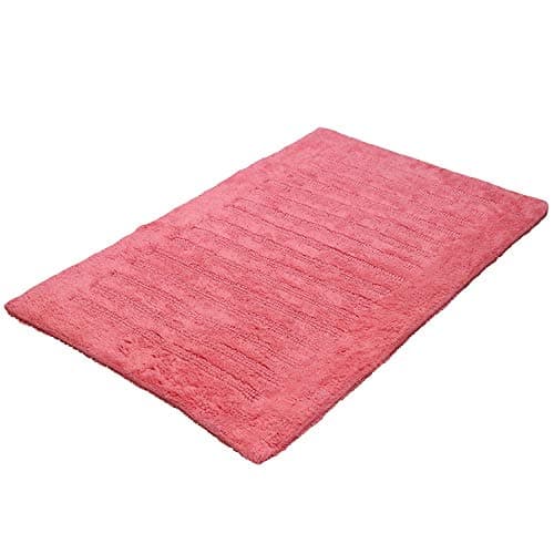 Arkwright Bath Rugs for Bathroom - Reversible Premium Cotton Striped Design Provence Rug Mats, Soft, Plush, Highly Absorbent (21 x 34 Inch, Blossom)
