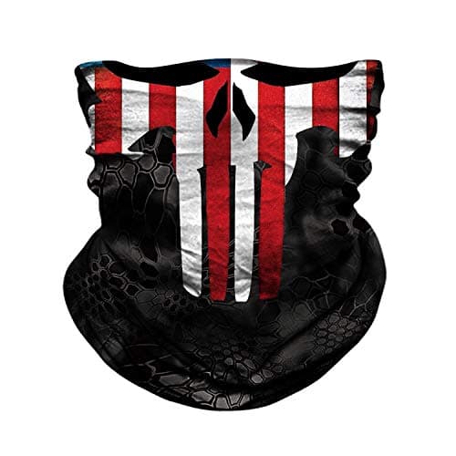 JOEYOUNG Skull Face Mask UV Sun Mask Dust Neck Gaiter Bandana Headwear Fishing