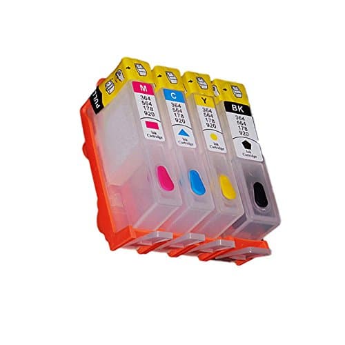 (RCH364-1) refillable Refill Ink Inkjet Cartridge for HP 364 Photosmart B110 B110a B110c B109q B109a B109n B210A B210 kcmy