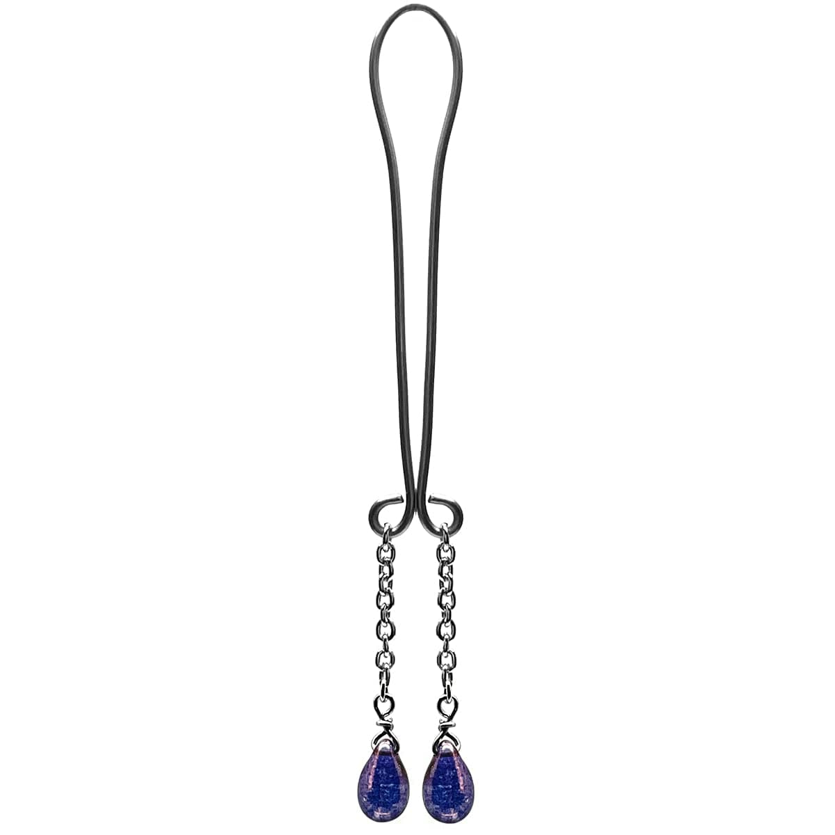 Multi Body Clip Stainless Sexy Czech Glass Drops Neon Purple