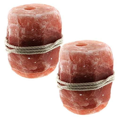 Organic Pink Himalayan Rock Salt Lick with Rope - 1KG 3KG 5KG Small Medium Large - Horse Livestock Licking Salt Supplement Treat (2, 3KG MEDIUM)