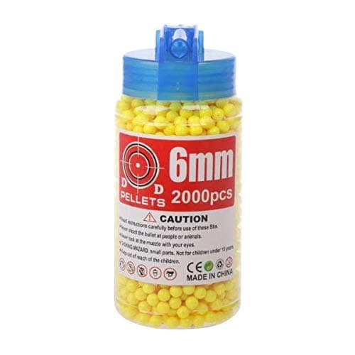 SEJM Premium Quality 1800 pcs 6mm Hard Plastic Figure Ball BB Bullets for Toy Pistol Sniper Kids Toy - Yellow