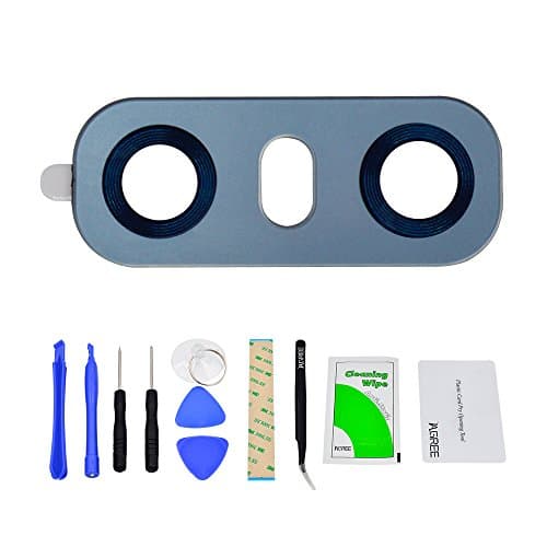 IAGREE Back Rear Camare Glasses For LG G6 G600S H870 H870K H870S H870V Dual H870DS Replacement and Camera Cover + Tool Kits(Blue)