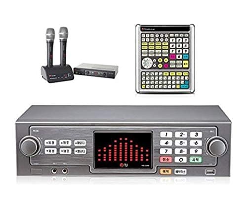 TJ Taijin Media TKR-365HK Home Party Korea Korean Karaoke Singing Machine 500GB HDD System/Follow-up TKR-304K (2 Wiress Microphone + Professional Remote Controller (TIR-304K))