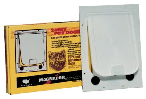 Magnador Two-Way Pet Door- White 6x8
