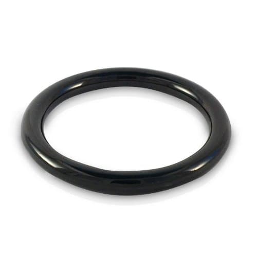 Black Jade Round Bangle 65mm