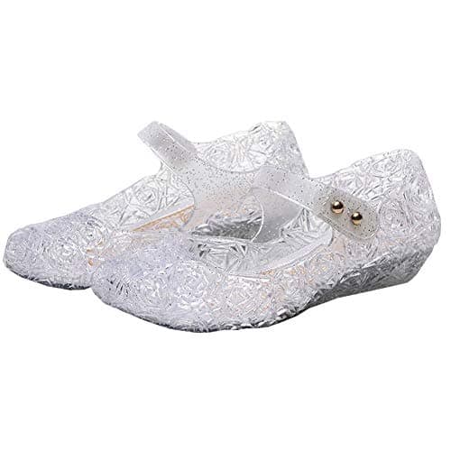 Vokamara Princess Girls Sandals Jelly Mary Jane Dance Party Cosplay Shoes for Kids Toddler