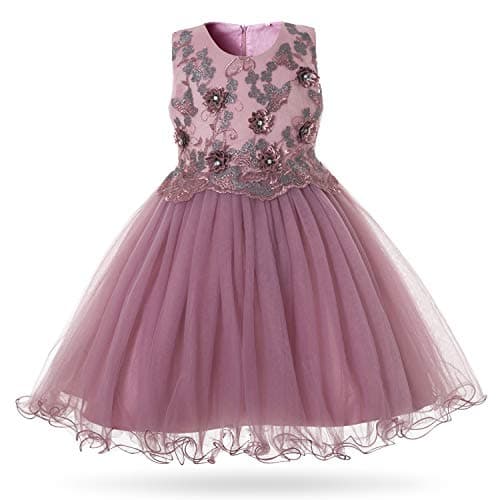 CIELARKO Girls Dress Kids Flower Party Wedding Dresses for 2-11 Years