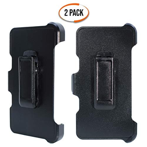 WallSkiN 2 Pack Replacement Belt Clip Holster for Apple iPhone 6, 6S, 7, 8, SE 2020 (2nd Gen) OtterBox Defender Series Case | Clip for Belt Holder (Case Not Included)
