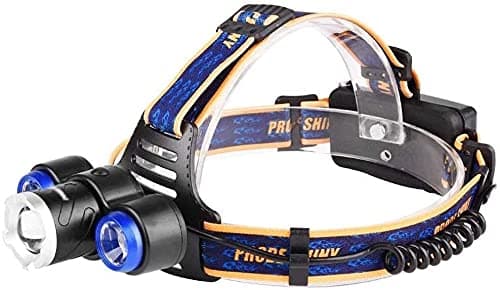 Head Lamps Outdoor LZRDZSW Zoom 3LED Rechargeable Strong Headlight, T6 Super Bright Waterproof Head Torch, 4 Kinds Of Lighting Modes for Outdoor Night Fishing, Car Repair, Etc. for Adults, Campi