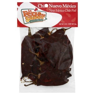 La Feria del Sabor New Mexico Chile Pods - 12 Bags (3 oz ea)