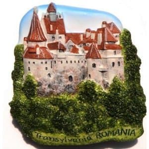 Bran Castle Dracula Transylvania Romania 3D Thai Magnet Hand Made Craft