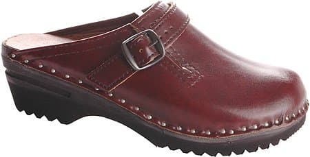 Women's Donatello Wooden Clogs,Black Cherry,EU 40 M
