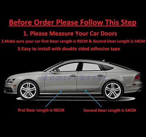 Side Beading/Side Cladding/Door Garnish/Door Protector Chrome Suitable for Toyota Yaris (2018 to Present) (Set of 4pcs)