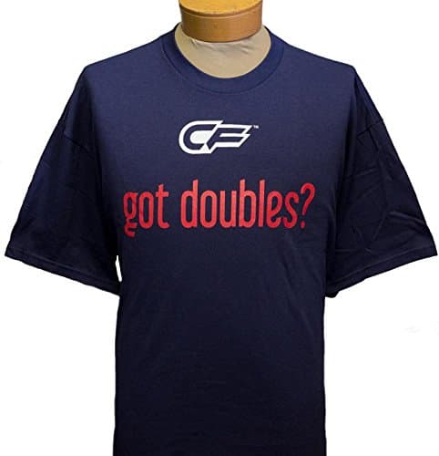 NEW! Cage Fighter Freestyle Wrestling "Got Doubles?" Short Sleeve T-Shirt - Navy - 2XL