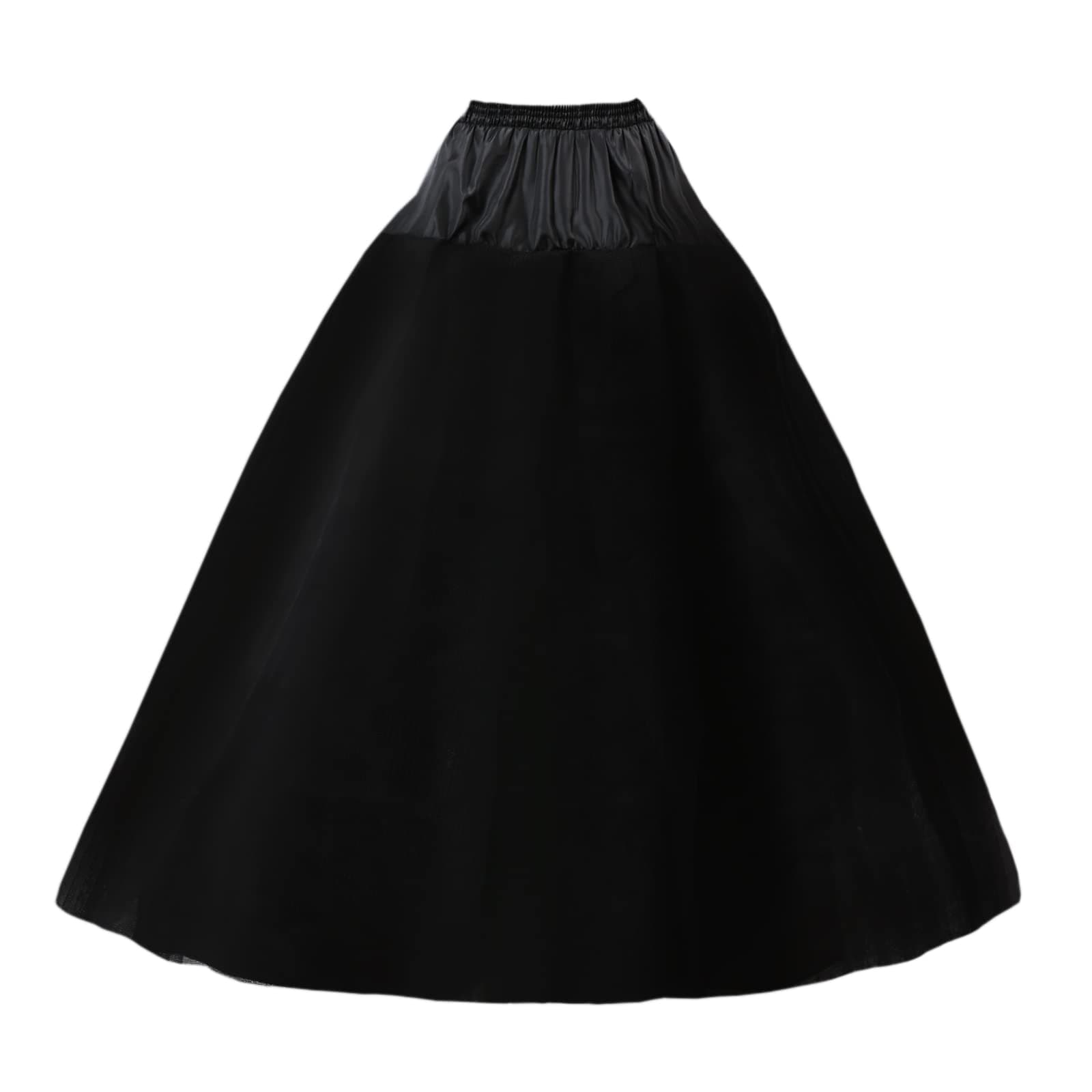 Petticoats for Women Hoopless Petticoat Crinoline Skirt 4 Layers Floor Length Ball Gown Slips for Wedding Dress