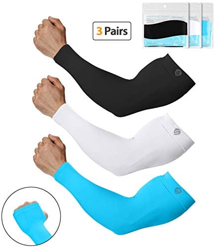 SHINYMODunisex-adult SportsSHINYMOD UV Protection Cooling or Arm Warmer Sunblock Sleeves for Men Women