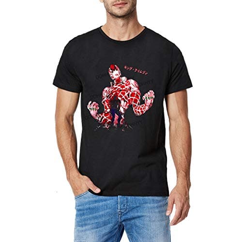 Anime JoJo's Bizarre Adventure - Higashikata Josuke Dorarara Men's Short Sleeve T-Shirt