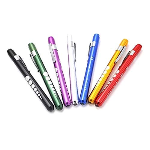 Penlight Mini, 1 Pack Mini Pen Torch Light Diagnostic Medical Reusable LED Penlight Flashlight Pen Torch for Home Outdoor Doctor Nurse EMT Emergency (Black)
