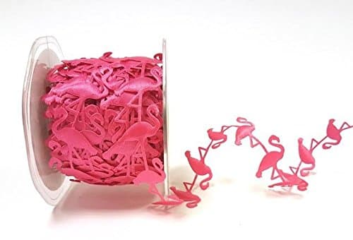 May ArtsRibbon Pink Flamingo Satin 38mm Cutout on a 2m Length (N.B. This is a Cut from a roll)