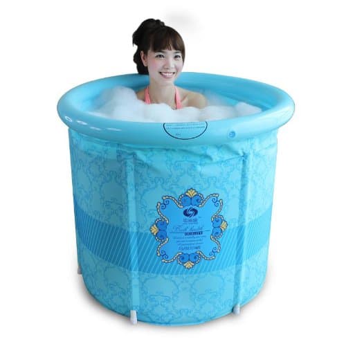 Folding Bathtub, Portable Bathtub, Inflatable Bathtub Blue-XL