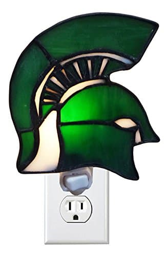 Traditions Artglass MICHST201 Michigan State Night Light