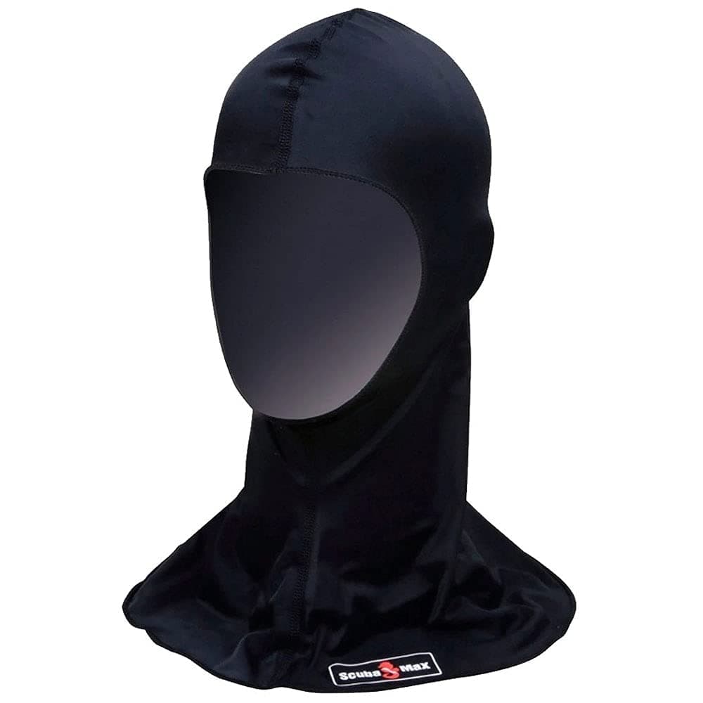 UV50 Lycra Hood for Warm Water Scuba Diving - Black