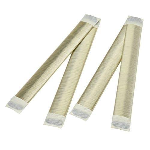 Pretop 2 Pack ladies fashion hair styling doughnut hair bun maker [Beige] perfect for long and thick hair