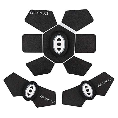 Landnics Abdominal Toning Belt, Muscle Toner EMS Abs Trainer Wireless Body Gym Workout Home Office Fitness Equipment for Abdomen/Arm/Leg Training Men Women