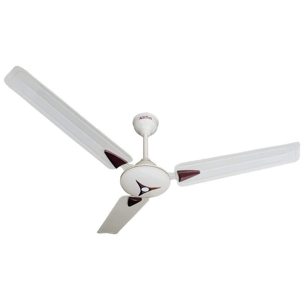 ACTIVA 1200 MM HIGH Speed 390 RPM Star Deco Anti DUST Coating Ceiling Fan (Ivory) 2 Year Warranty