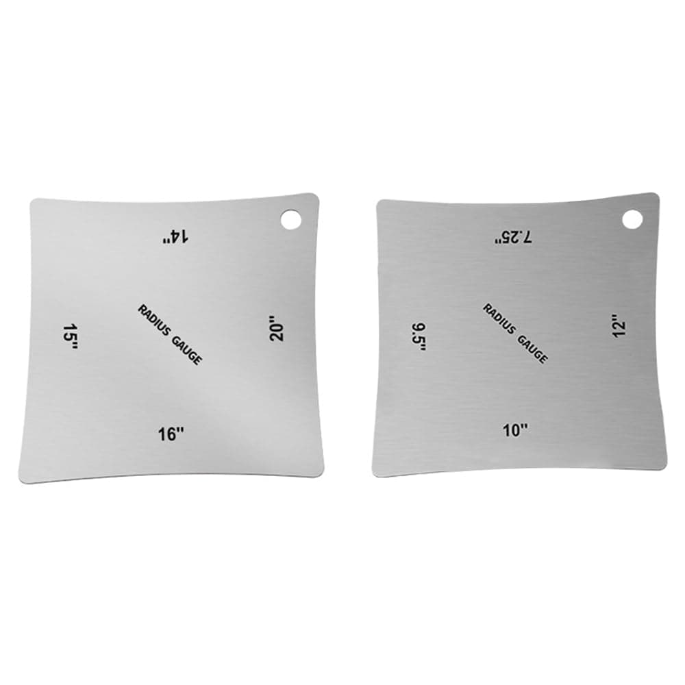 1 Set Guitar Radius Gauge, Stainless Steel Guitar Fretboard Measuring Tools for Guitar and Bass Setup (Set C)