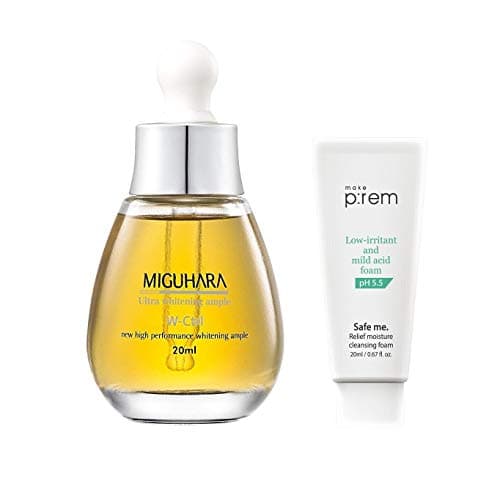 MIGUHARA Ultra Brightening Ample Serum for Face | Ampoule 0.676 fl. oz. with Vitamin B | Improve Dark Spots, Discoloration, Hyperpigmentation,