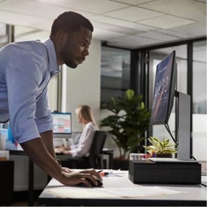 HP Pro 400 G9 Mini PC Desktop Computer, Intel i3 CPU, 64GB DDR5 RAM, 1TB PCIe SSD, Triple 4K Display Support, USB-C, Ultra-Quiet Design, Wi-Fi 6, Keyboard and Mouse, Windows 11 Pro