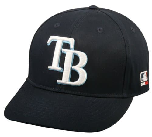 Outdoor CapYouth FLAT BRIM Tampa Bay Rays Home Navy Blue Hat Cap MLB Adjustable