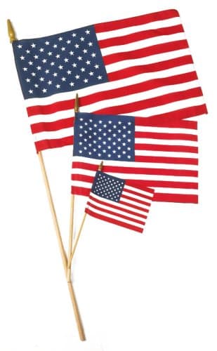 American Patriot Deluxe Parade Flag, Pack of 2 USA Flages