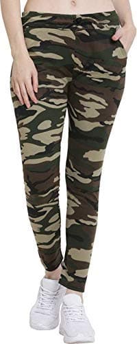 ANGELOU CREATIONSWomen's Army Print Track Pants