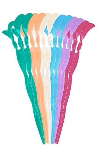 RC ROCHE ORNAMENT12 Pcs Womens Fashion Hair Sticks Spiral Plastic Twist Stylish Chopstick Bun Updo Hairpins Premium Quality Beauty Accessory Girls Ladies, Medium Pastel Multicolor