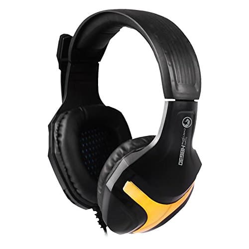 Marvo H8630 Stereo Gaming Headset with Microphone - Black/Gold