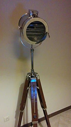 Hollywood Nautical Vintage Searchlight Focus Floor Lamp Spotlight Floor Stand