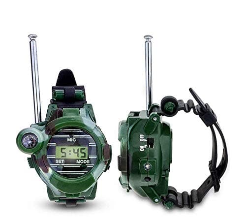 Watch Walkie Talkies for Kids, Kellegour 7 in 1 Digital Watch Walkie Talkies, Two-Way Long Range Watch Radio Transceiver Outdoor Interphone with Flashlight Outdoor Toys Gifts for Kids