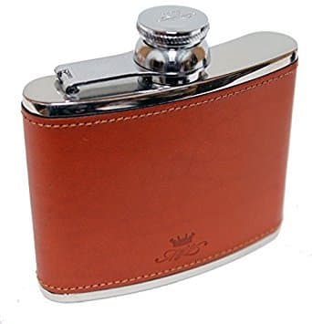 4oz Tan Leather Hip Flask