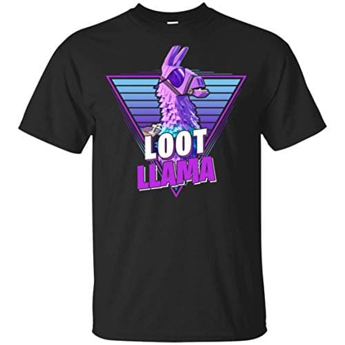 KeyVic Loot Llama T-Shirt - Funny Llama Shirt Black